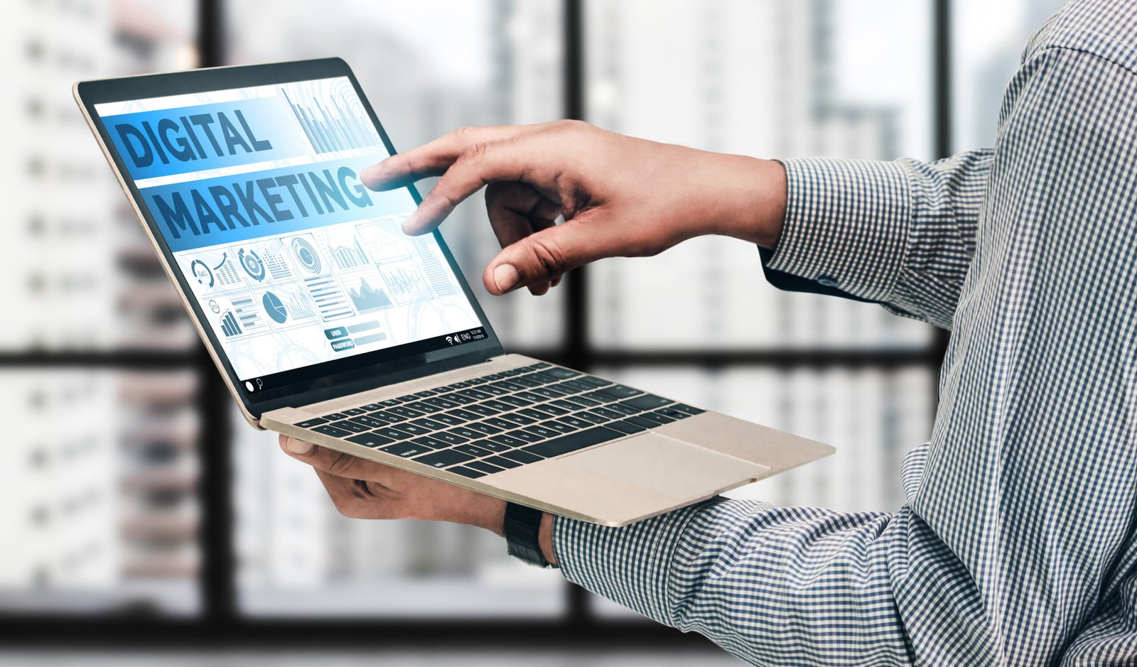marketing of digital technology business concept